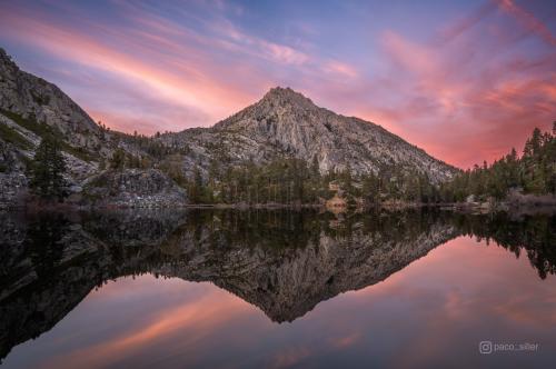 Snapped an amazing reflection in the High Sierra of CA