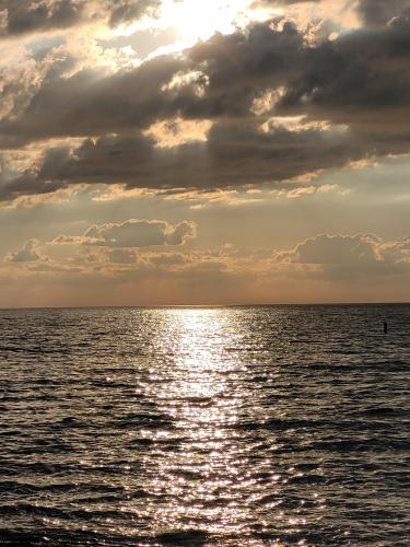 weekend trip to the Indiana Dunes. Lake Michigan sunset.