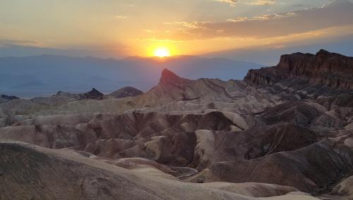 Zabriskie Point sunset, Death Valley