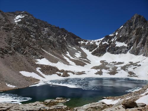 Consultation Lake, California - still icy in mid-July!