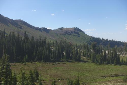 Grassy ridgelines in the Wallowas, OR