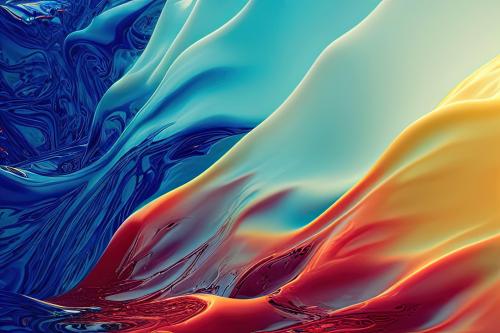 The fluid background is aesthetically pleasing and colorful 3840 x 2560