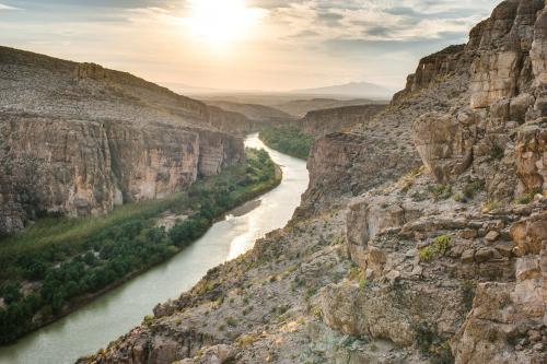 The Rio Grande River. Big Bend National Park, Texas, USA.