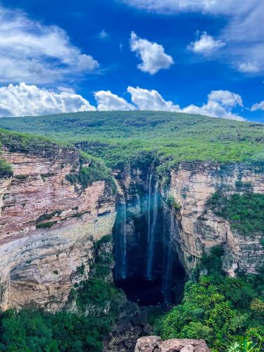 Herculano Waterfalls, 130m tall, Brazil  OC