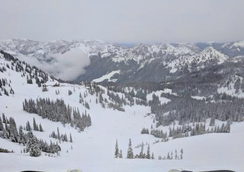 View from the top of the run, Snoqualmie, Washington