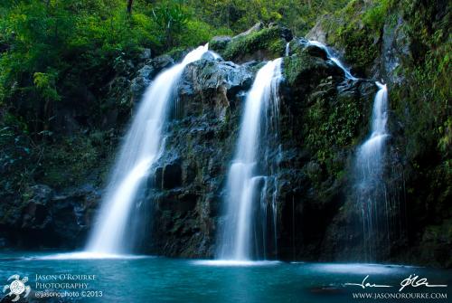 Waikani Falls is just part of the waterfall fatigue on Maui's Road to Hana