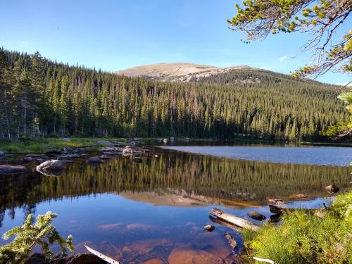 early at Finch lake in Rocky mountain national Park Colorado Resolution, 1080 x 2160 pixels, 18:9 ratio