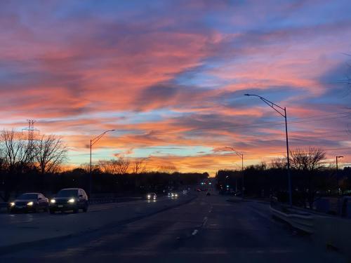 Sunset in Omaha 2/20/22