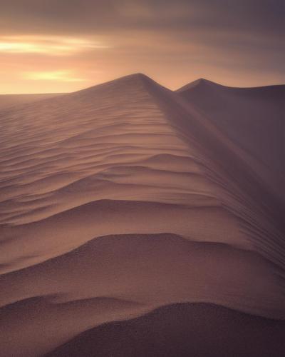 Dreamy sand dunes, South Algeria