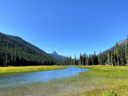 Tucquala Lake and Cathedral Rock, WA Cascades