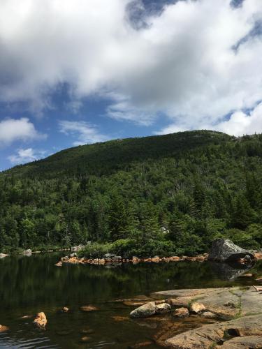 Pond at the top of Tumbledown Mountain in Weld, Maine