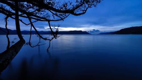 Dawn on Lake Toba