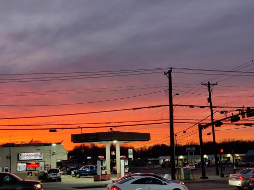 Evening Sky in Dallas, Texas.