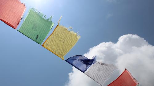 Buddhist flags