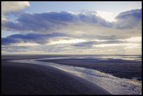 A beautiful sunset near the Solway coast: Allonby Bay, Cumbria, England