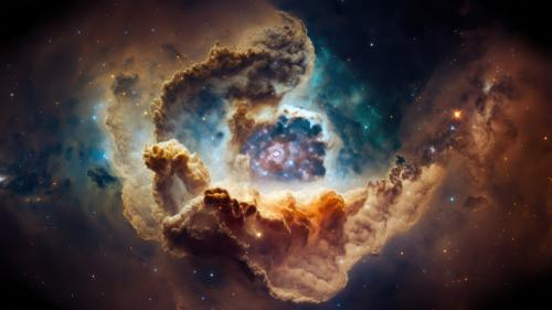 Carina Nebula Through James Webb Telescope