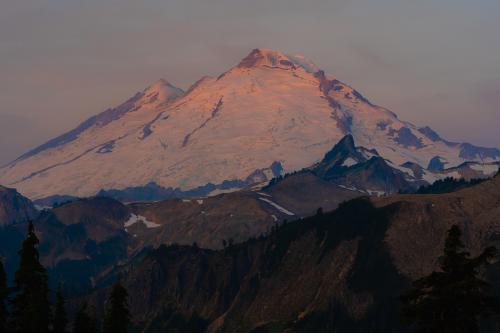 First Light on Mt. Baker