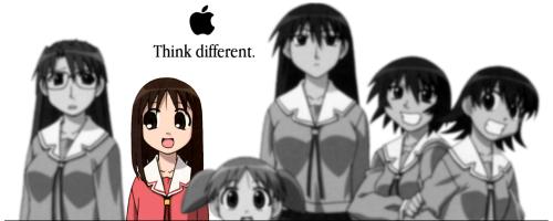 Azumanga Daioh &quot;Think Different&quot; wallpaper