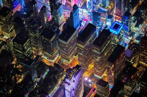 Gotham 7.5K - A rare high altitude night flight above NYC produces some great photos