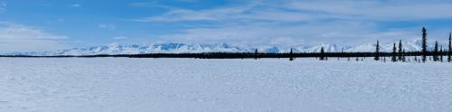 View of Denali across Broad Pass, April 2, 2022