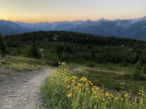 Sunset in the Canadian Rockies