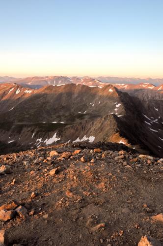 Views from 14,000 feet on Mt. Democrat