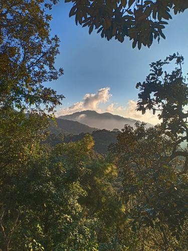 A view of himalayan mountain after rain