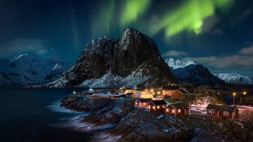 A village in Lofoten, Norway