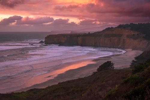 Minute Past Sunset. Half Moon Bay CA.