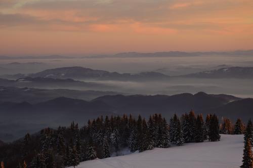 The view off Velika planina, Slovenia