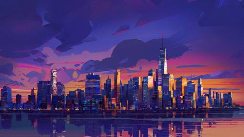 Entergalactic - Lower Manhattan by Michal Lisowski