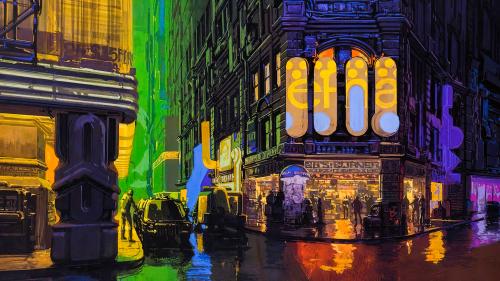 Blade Runner - Corner Shop by Syd Mead