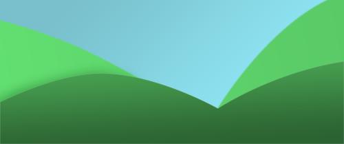 Minimalistic Green Hills