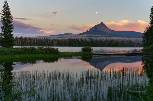 August evening view of Mt. Washington, OR