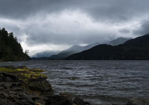 Gloomy skies of Alberni Inlet