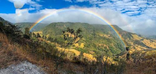 Double rainbow on the way to the Monteverde Cloud Forest, Costa Rica