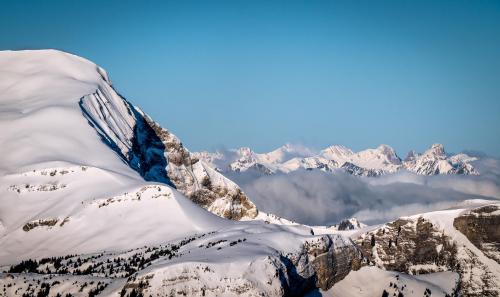 View towards the West from Mt. Männlichen, Switzerland