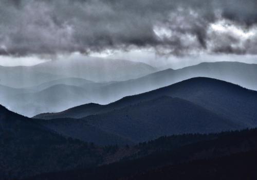 Moody weather in western North Carolina