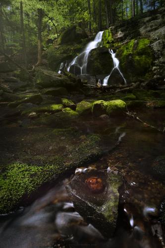 Rainbow Falls near Squam Lake, New Hampshire