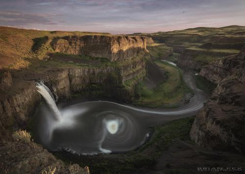 Pre Sunset image from Palouse Falls in Eastern Washington State