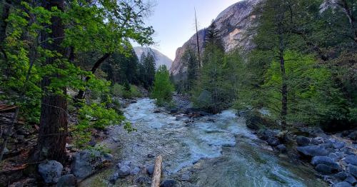 Wash away, Yosemite National Park, CA, USA
