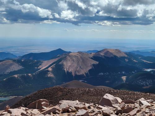 View from the summit of Pikes Peak, Colorado