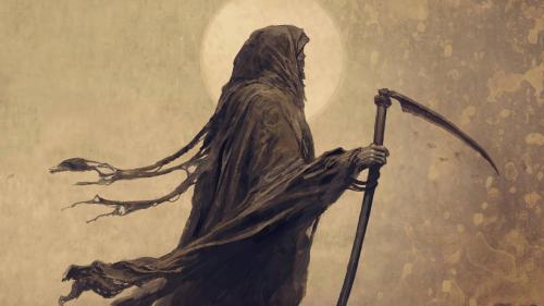 Grim Reaper With Scythe Wallpaper