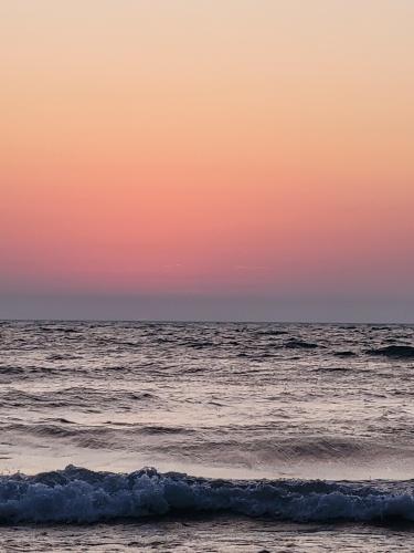 perfect ombre sunrise over Lake Michigan, Chicago