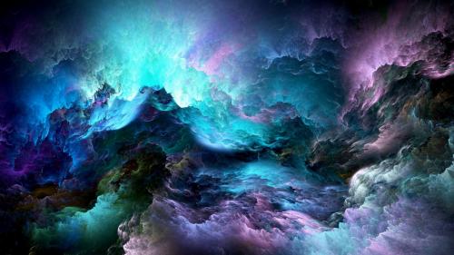 colorful nebula for desktop, psychedelic, galaxy