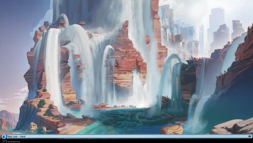 MTG OTJ Island by Salvatorre Zee Yazzie Outpaint and Upscaled