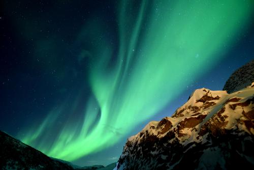 Northern lights near Tromso, Norway