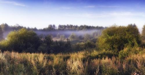 Morning fog, Lithuania