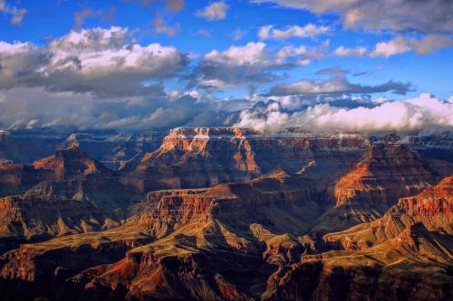 North Rim of the Grand Canyon as a winter storm dissipates.