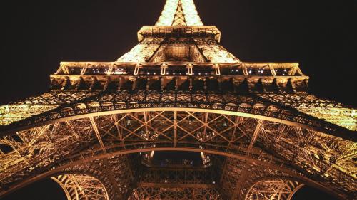 Eiffel Tower Close Up View